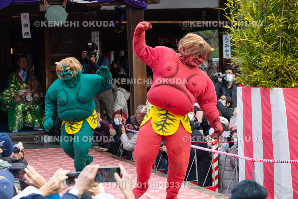 京都府　廬山寺　節分会　追儺式鬼法楽（鬼おどり）