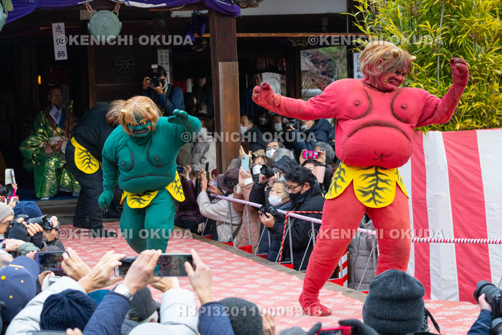 京都府　廬山寺　節分会　追儺式鬼法楽（鬼おどり）