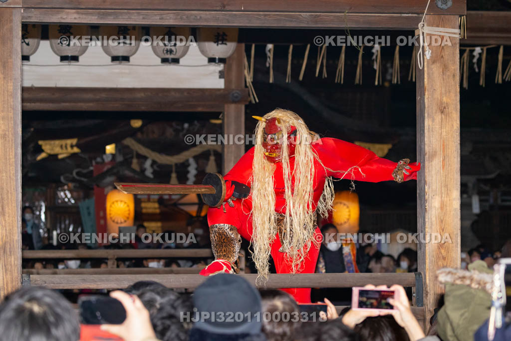 京都府　藤森神社　節分祭　追儺式