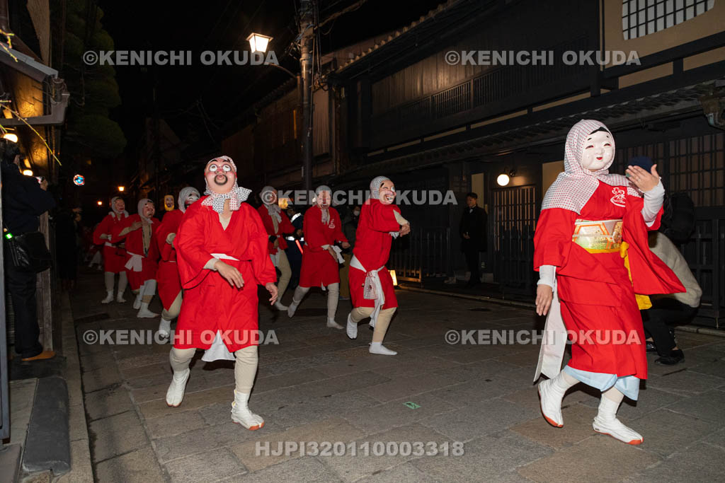 京都府　祇園　節分お化け　ひょっとこ踊り