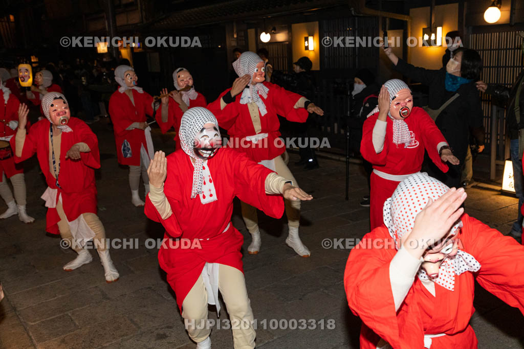 京都府　祇園　節分お化け　ひょっとこ踊り