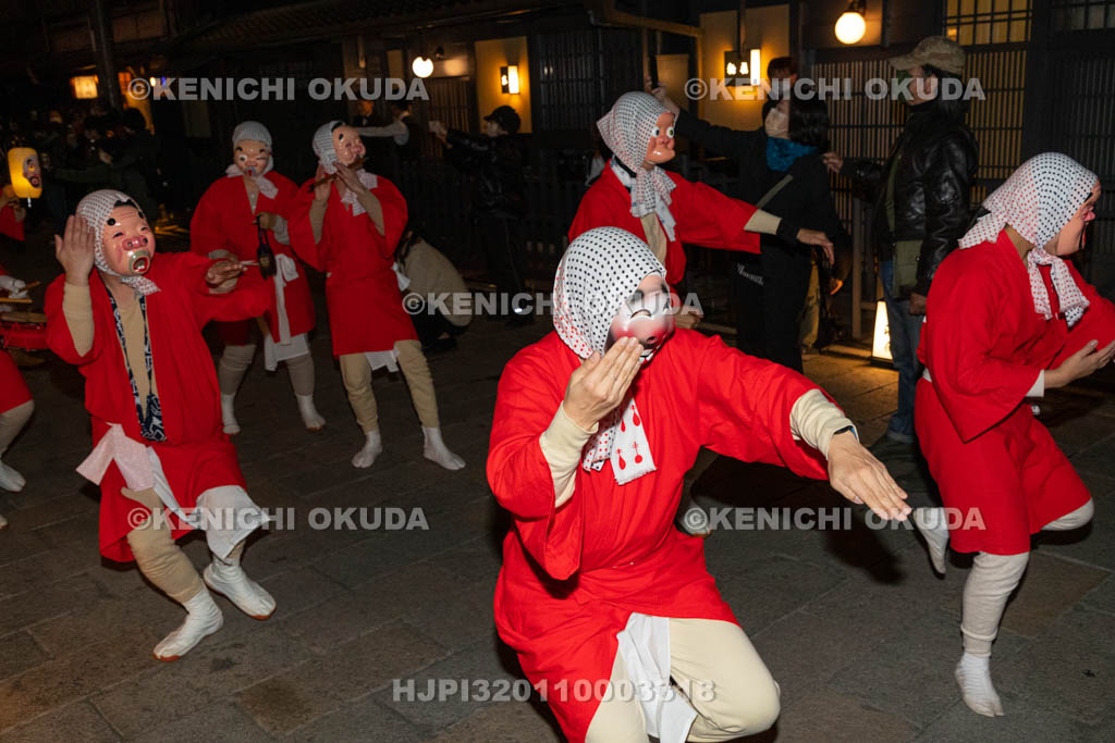 京都府　祇園　節分お化け　ひょっとこ踊り