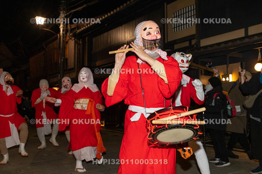 京都府　祇園　節分お化け　ひょっとこ踊り