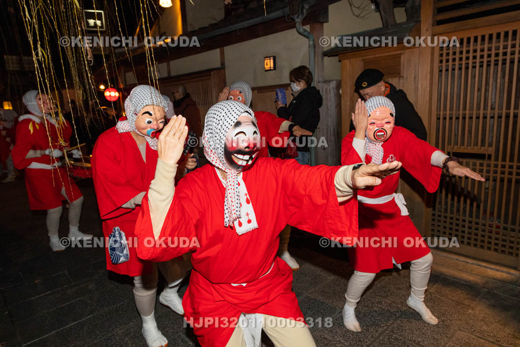 京都府　祇園　節分お化け　ひょっとこ踊り