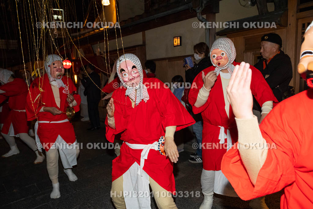 京都府　祇園　節分お化け　ひょっとこ踊り