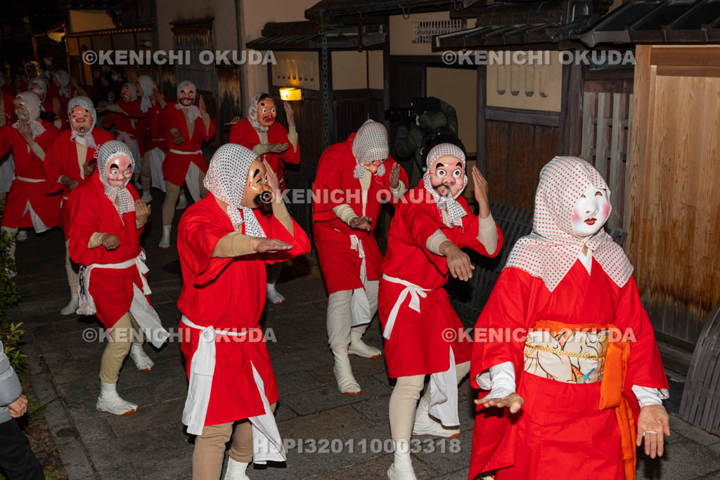 京都府　祇園　節分お化け　ひょっとこ踊り