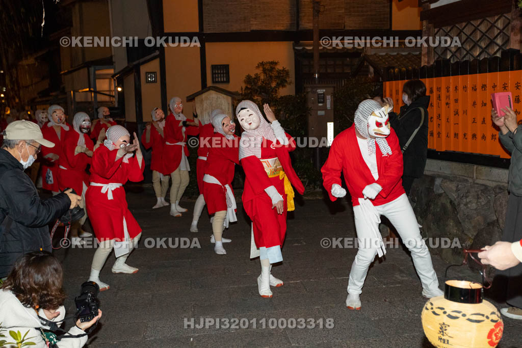 京都府　祇園　節分お化け　ひょっとこ踊り