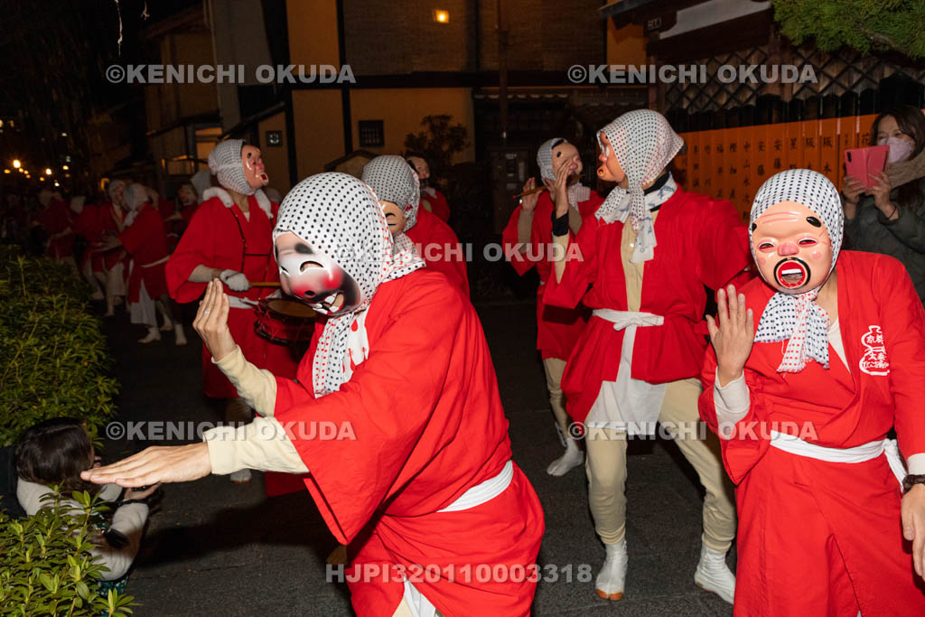 京都府　祇園　節分お化け　ひょっとこ踊り