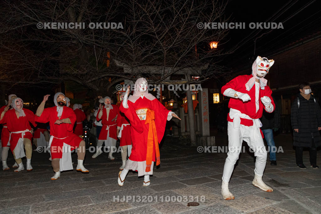 京都府　祇園　節分お化け　ひょっとこ踊り