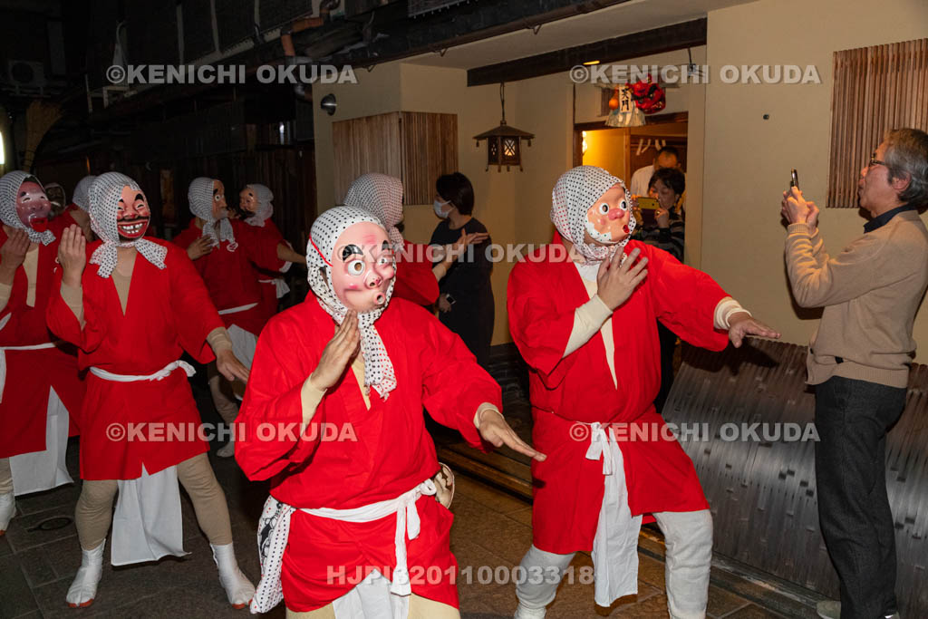 京都府　祇園　節分お化け　ひょっとこ踊り