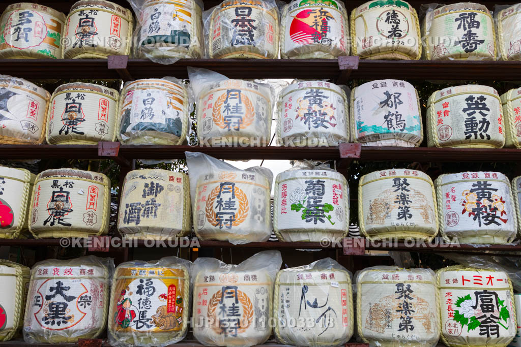京都府　梅宮大社　奉納酒樽