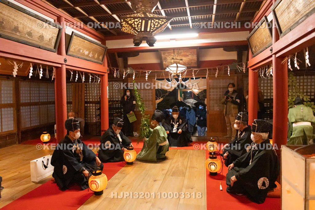 京都府　涌出宮（わきでのみや）　居籠祭　門の儀