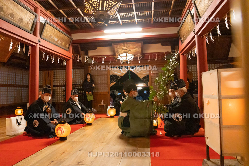 京都府　涌出宮（わきでのみや）　居籠祭　門の儀