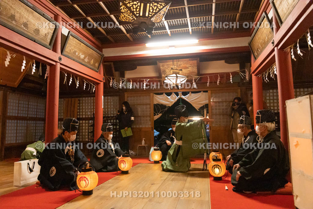 京都府　涌出宮（わきでのみや）　居籠祭　門の儀