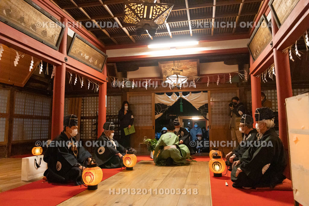 京都府　涌出宮（わきでのみや）　居籠祭　門の儀