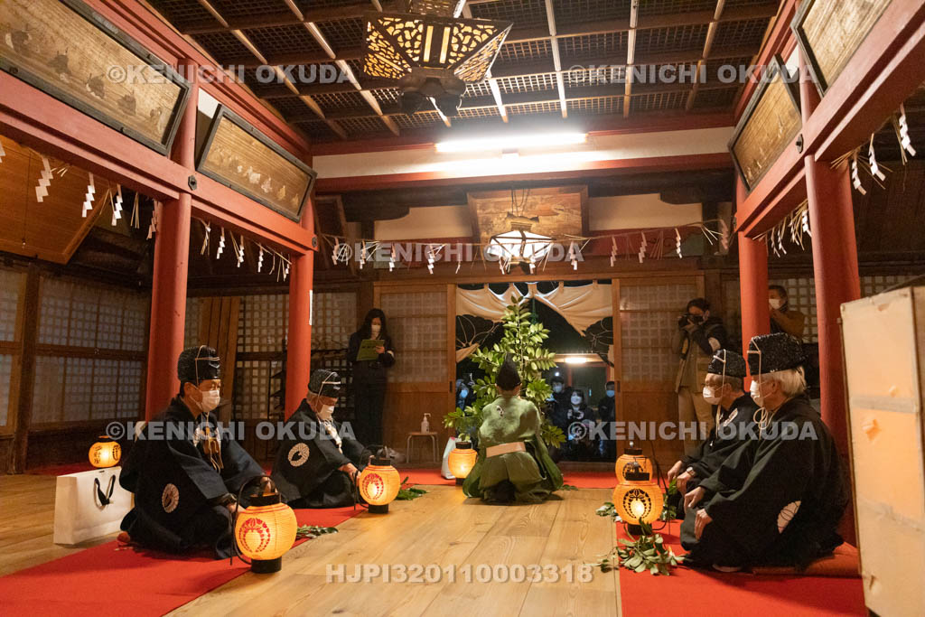 京都府　涌出宮（わきでのみや）　居籠祭　門の儀