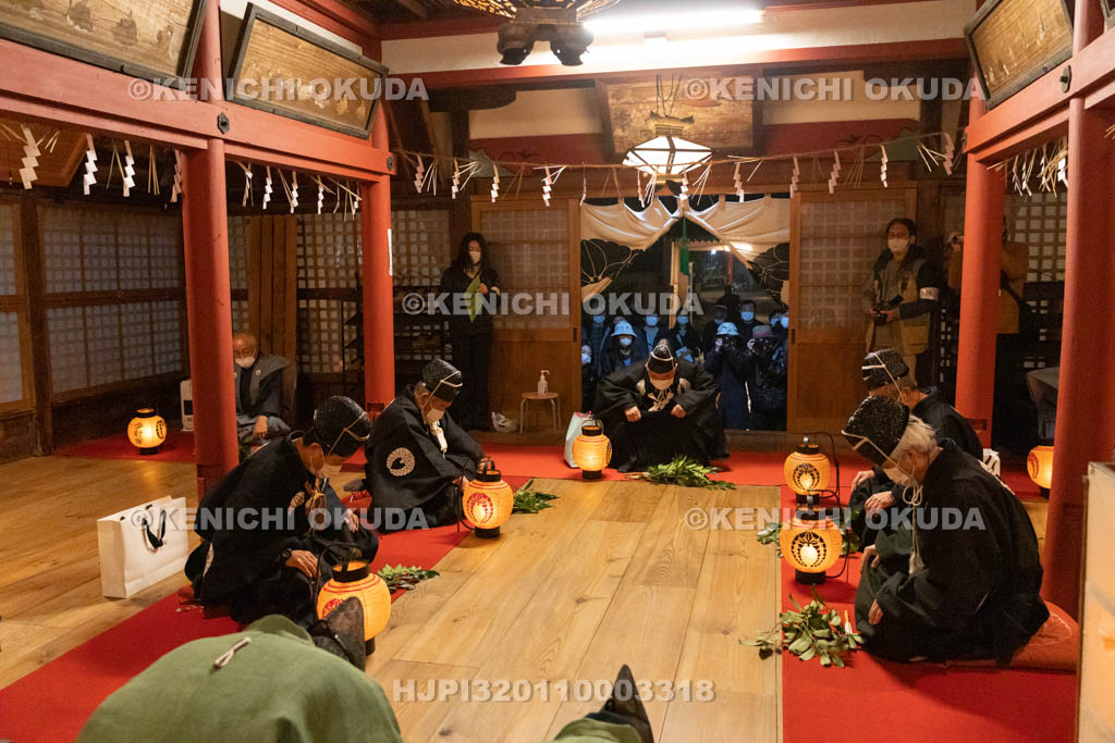 京都府　涌出宮（わきでのみや）　居籠祭　門の儀