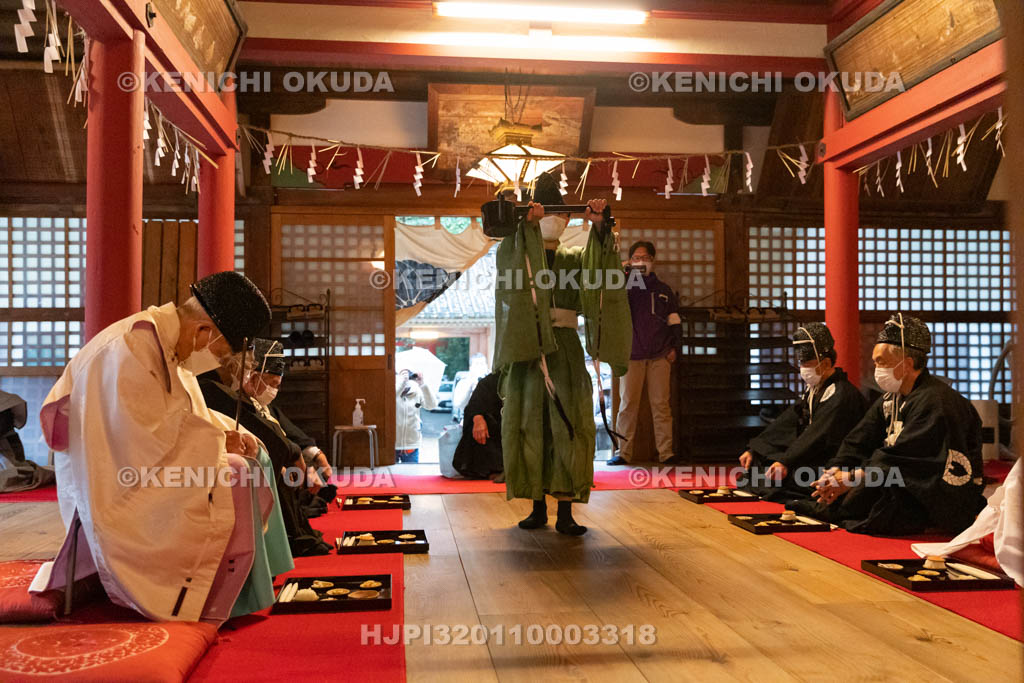 京都府　涌出宮（わきでのみや）　居籠祭　饗応（あえ）の儀　御膳だし