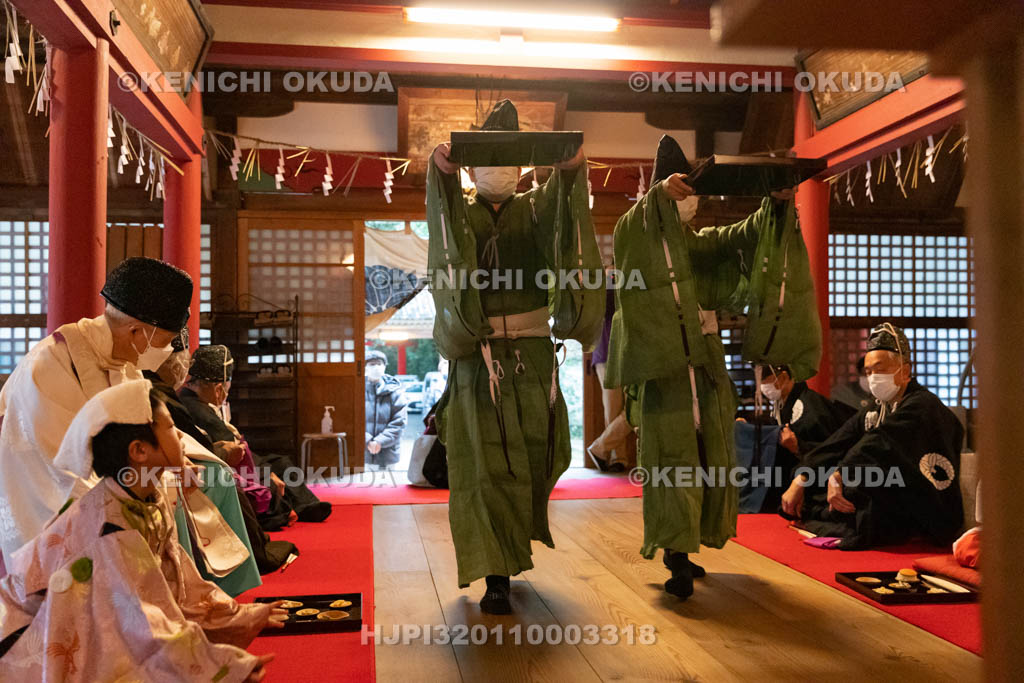 京都府　涌出宮（わきでのみや）　居籠祭　饗応（あえ）の儀　御膳だし
