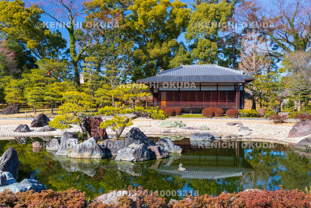 京都府　元離宮二条城（世界遺産）　清流園　香雲亭付近