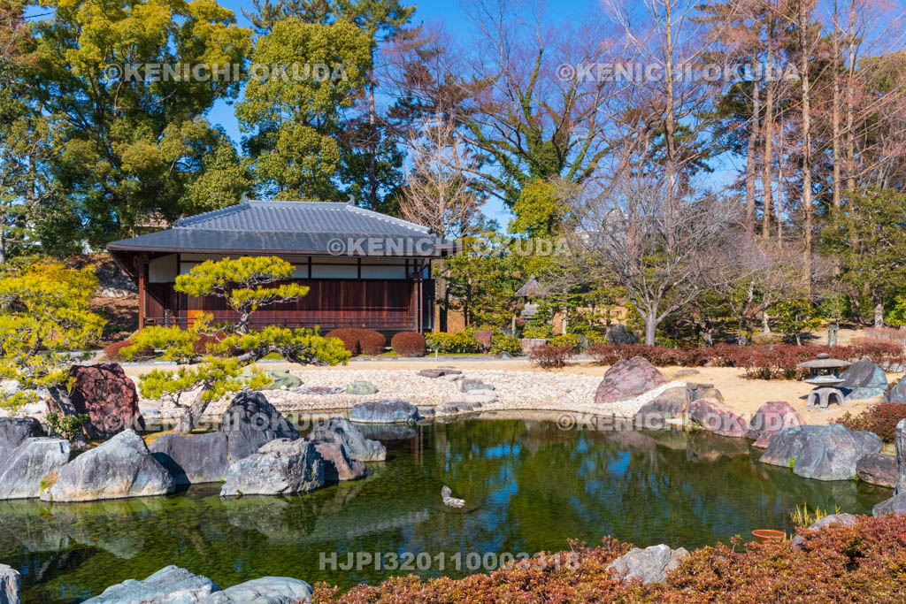 京都府　元離宮二条城（世界遺産）　清流園　香雲亭付近