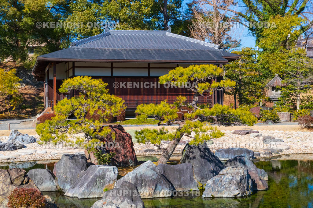 京都府　元離宮二条城（世界遺産）　清流園　香雲亭付近