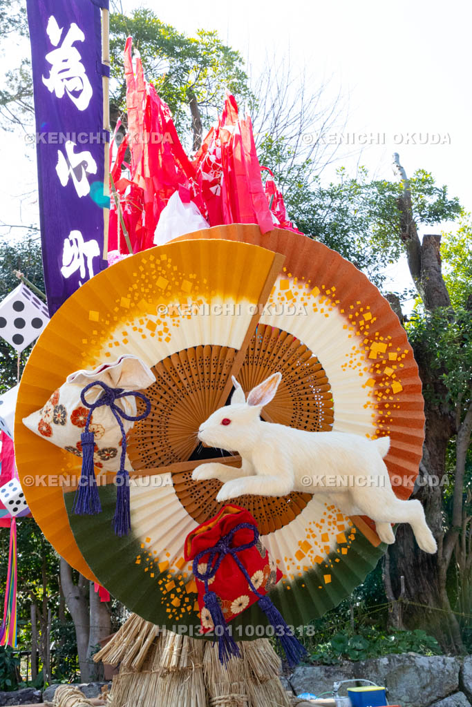 滋賀県　日牟禮八幡宮　左義長祭　左義長ダシ（為心町）
