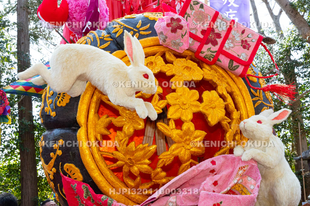 滋賀県　日牟禮八幡宮　左義長祭　左義長ダシ（池田町）