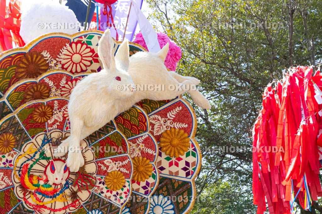滋賀県　日牟禮八幡宮　左義長祭　左義長ダシ（参和会）