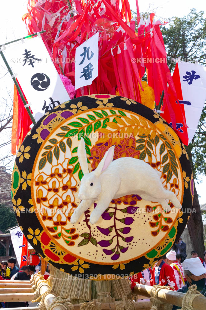 滋賀県　日牟禮八幡宮　左義長祭　左義長ダシ（第一区）