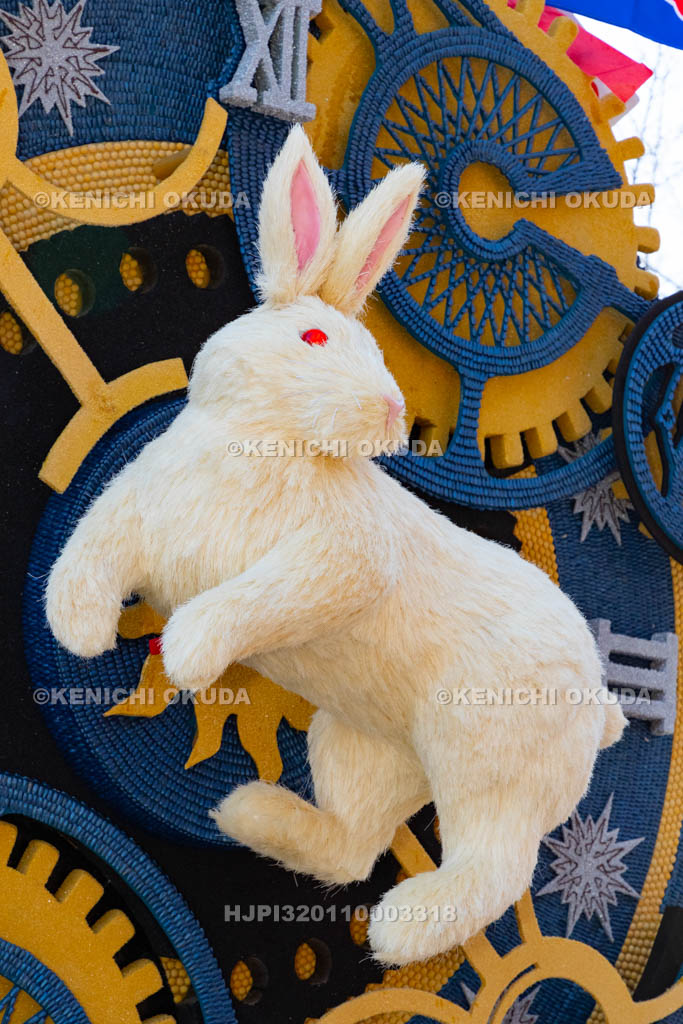 滋賀県　日牟禮八幡宮　左義長祭　左義長ダシ（十区会）