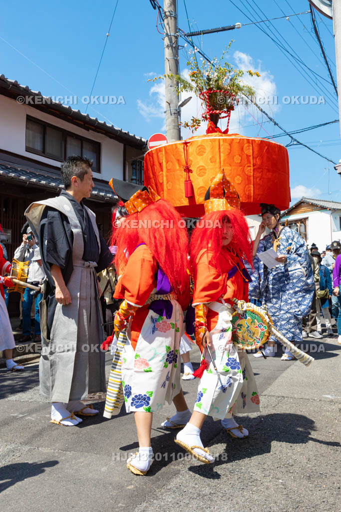 京都府　今宮神社　やすらい祭　間鼓（子鬼）