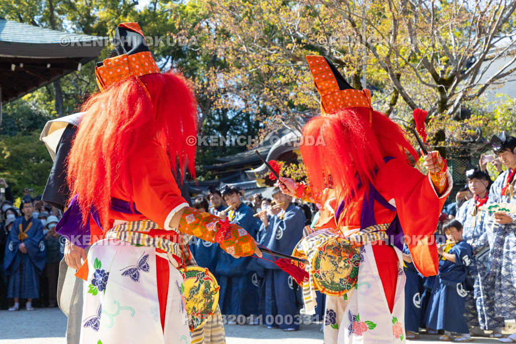 京都府　今宮神社　やすらい祭　間鼓（子鬼）