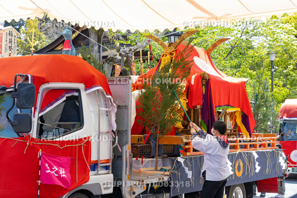 京都府　伏見稲荷大社　稲荷祭（神幸祭）　神璽奉遷（上社）