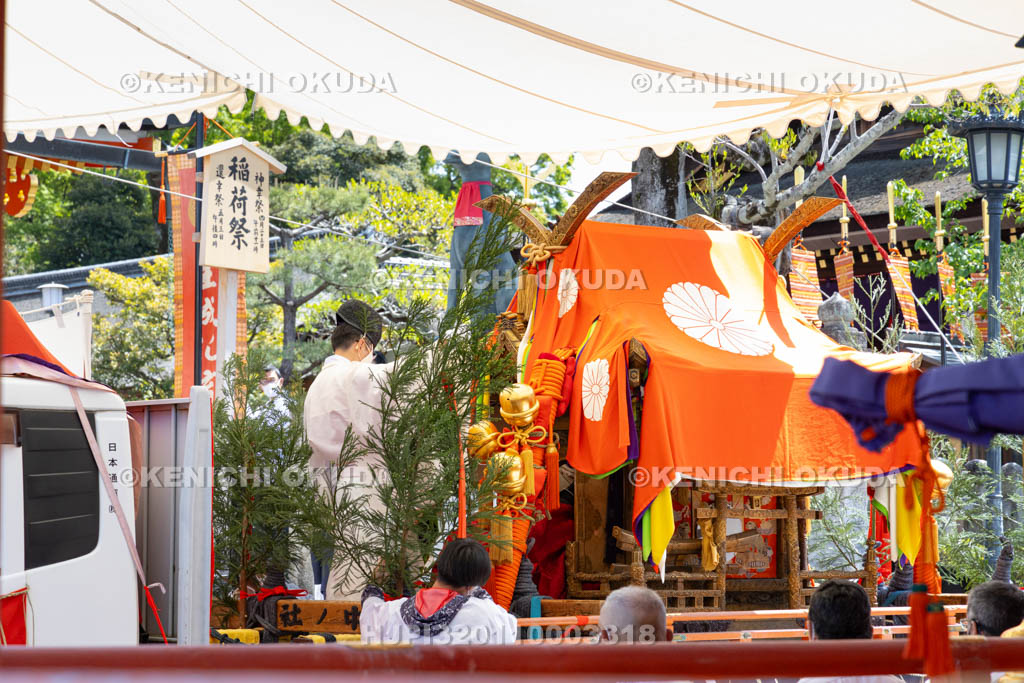 京都府　伏見稲荷大社　稲荷祭（神幸祭）　神璽奉遷（中社）