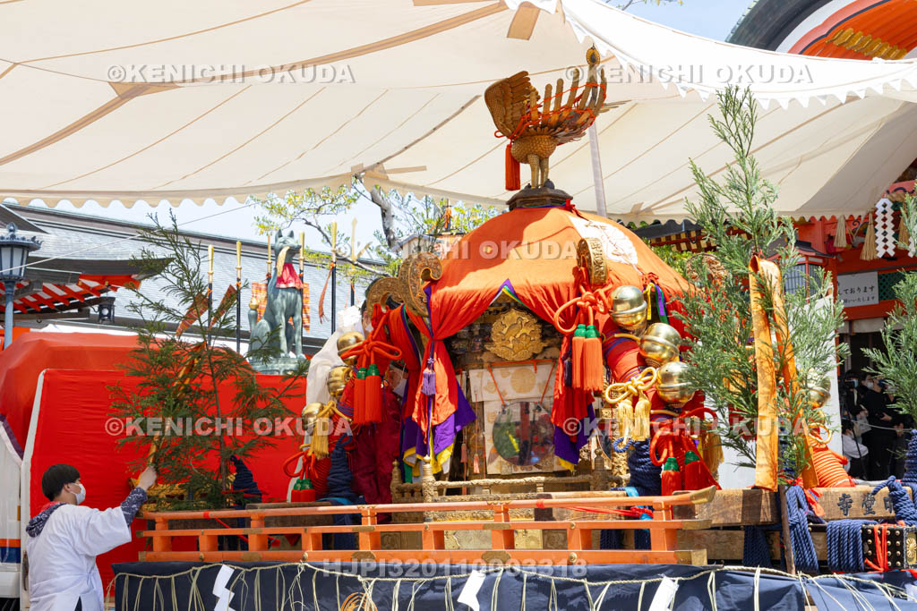 京都府　伏見稲荷大社　稲荷祭（神幸祭）　神璽奉遷（下社）