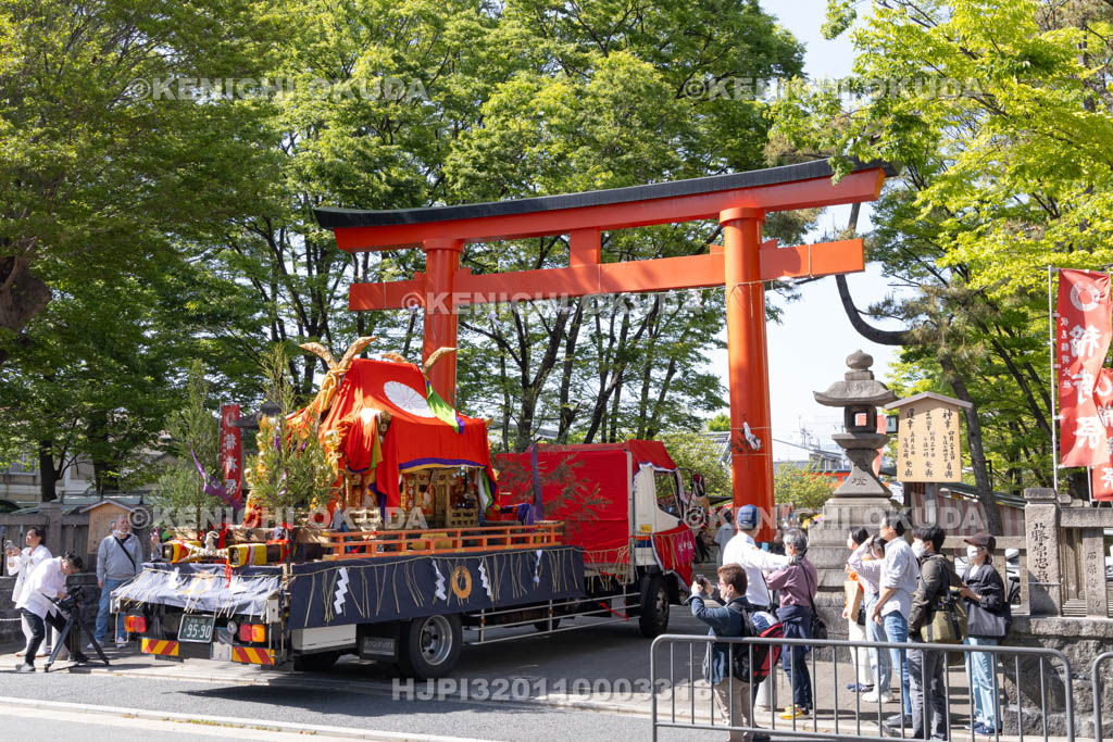 京都府　伏見稲荷大社　稲荷祭（神幸祭）　お旅所　着輿（田中社）