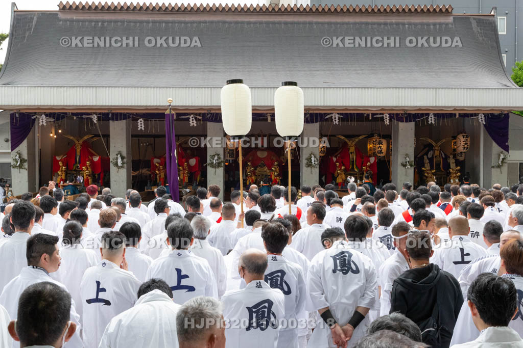 京都府　伏見稲荷大社　稲荷祭（区内巡幸）　祝詞奏上