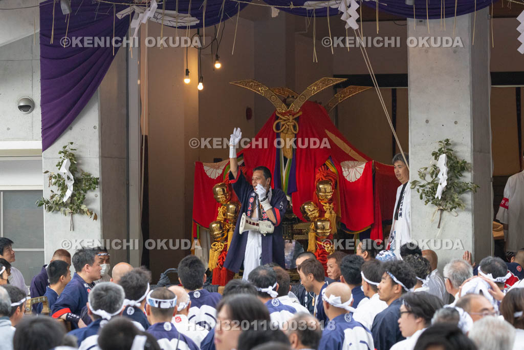 京都府　伏見稲荷大社　稲荷祭（区内巡幸）　発輿