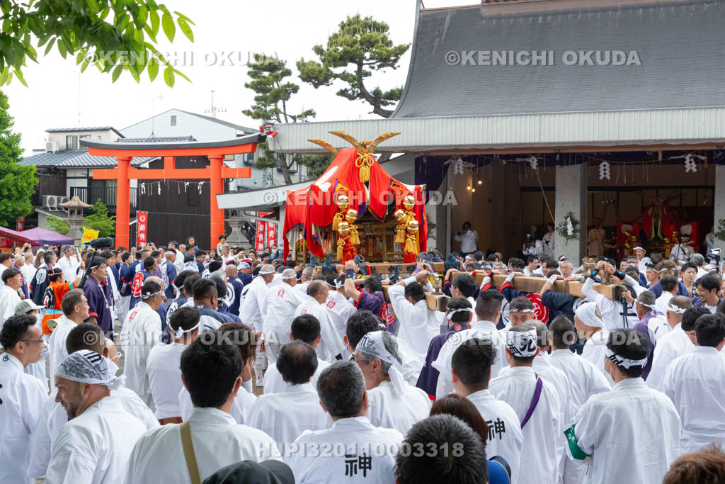 京都府　伏見稲荷大社　稲荷祭（区内巡幸）　発輿