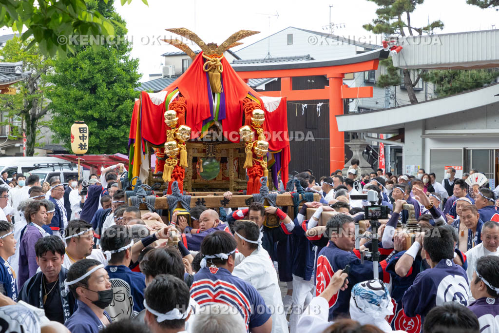京都府　伏見稲荷大社　稲荷祭（区内巡幸）　発輿