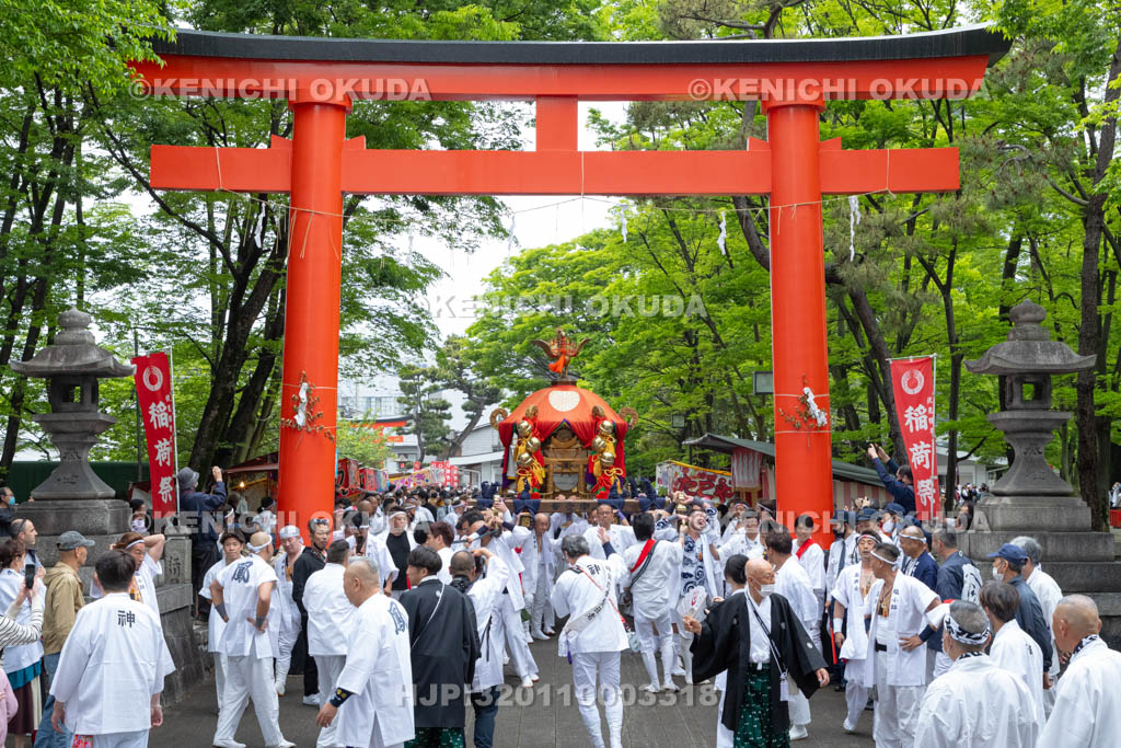 京都府　伏見稲荷大社　稲荷祭（区内巡幸）　発輿