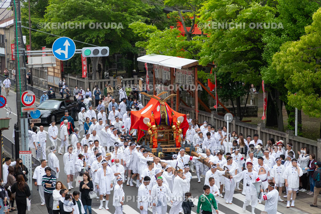 京都府　伏見稲荷大社　稲荷祭（区内巡幸）　発輿