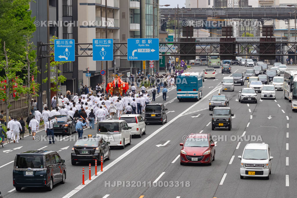 京都府　伏見稲荷大社　稲荷祭（区内巡幸）　発輿