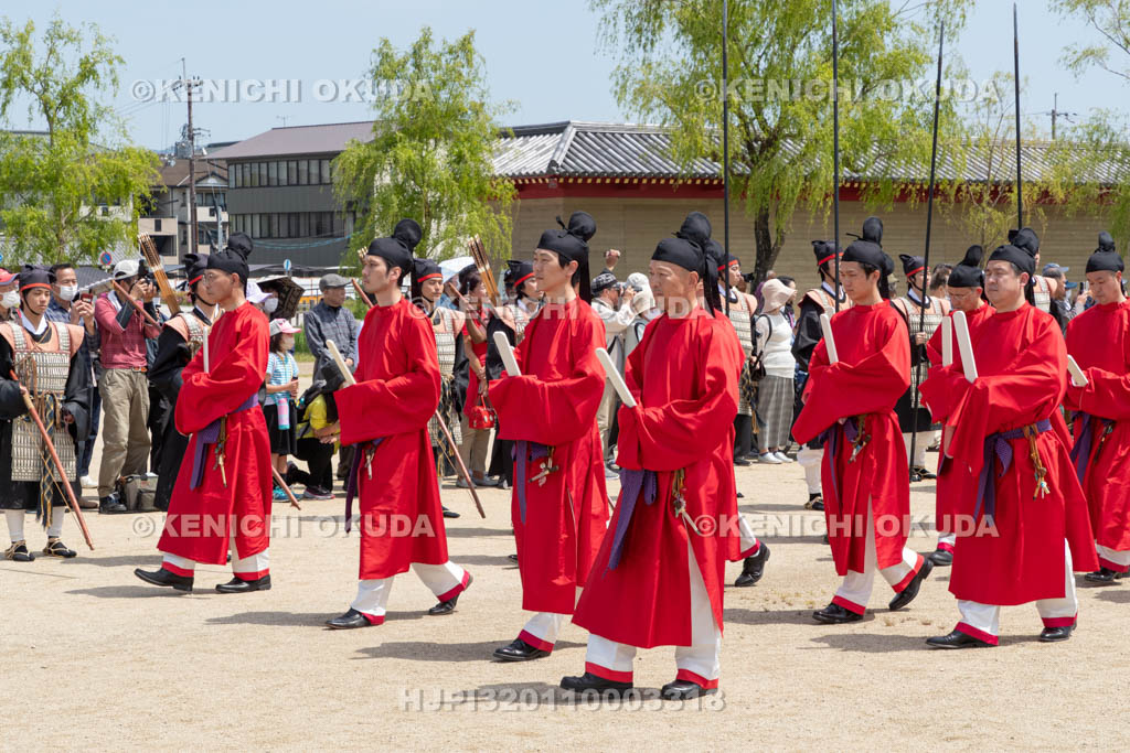 奈良県　平城宮跡　平城京天平祭・春　平城京天平行列　文武百官