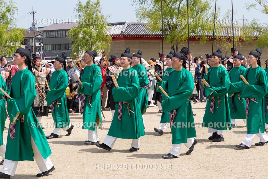 奈良県　平城宮跡　平城京天平祭・春　平城京天平行列　文武百官