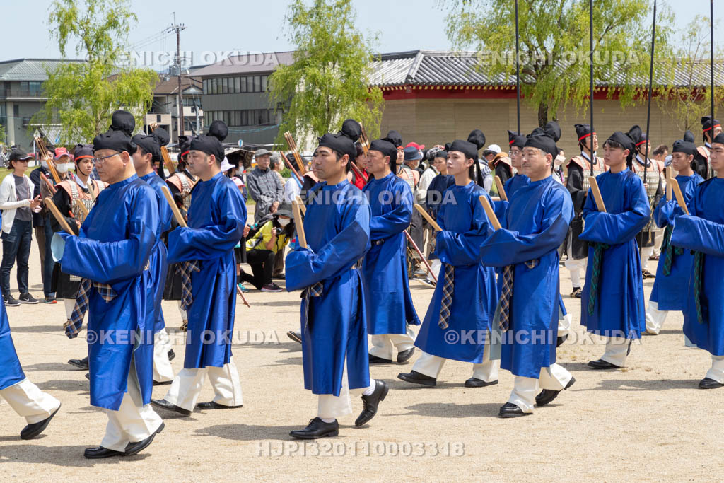 奈良県　平城宮跡　平城京天平祭・春　平城京天平行列　文武百官
