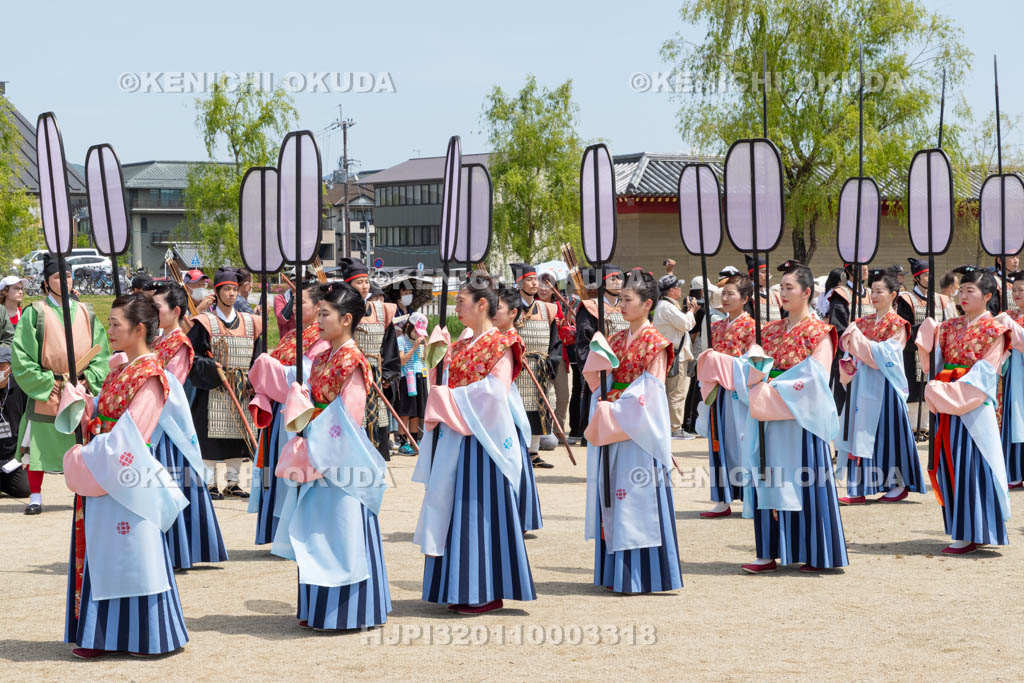 奈良県　平城宮跡　平城京天平祭・春　平城京天平行列　長さしば隊
