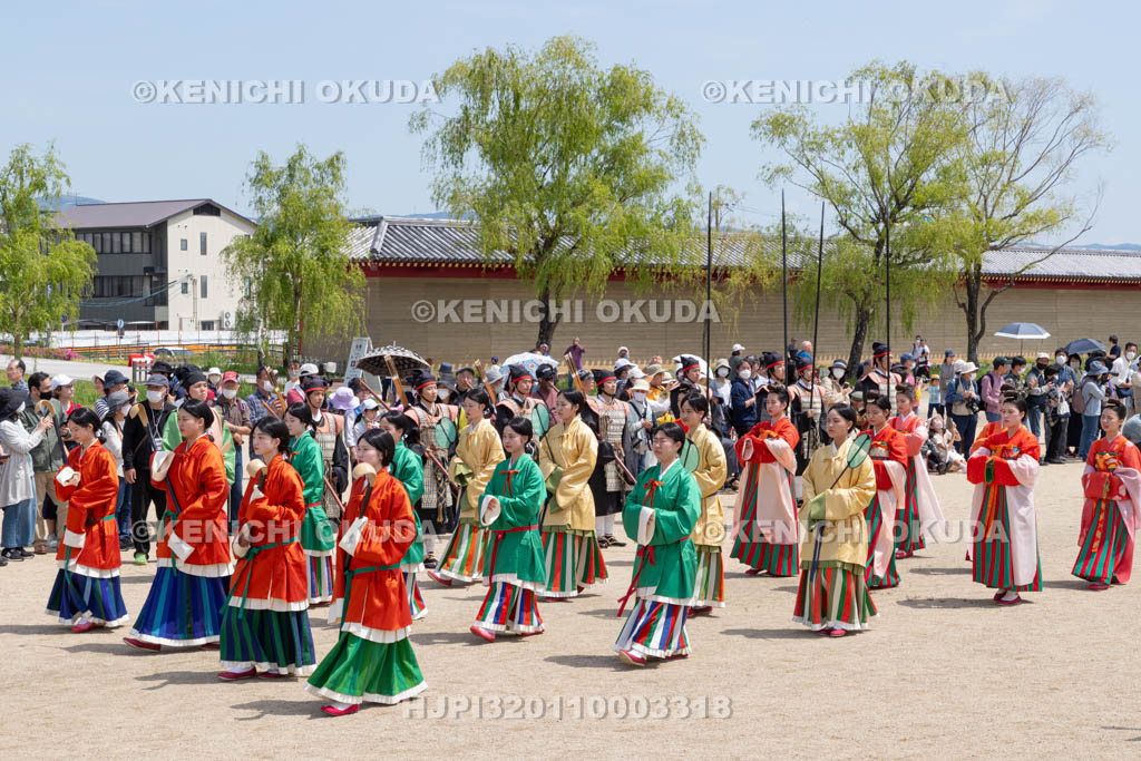 奈良県　平城宮跡　平城京天平祭・春　平城京天平行列　女官