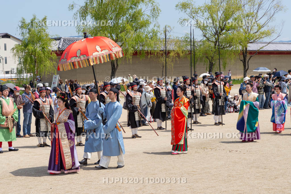 奈良県　平城宮跡　平城京天平祭・春　平城京天平行列　光明皇后